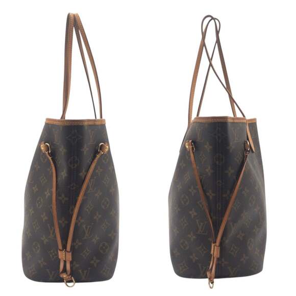 LOUIS VUITTON Authentic Brown Monogram Neverfull MM Tote Bag